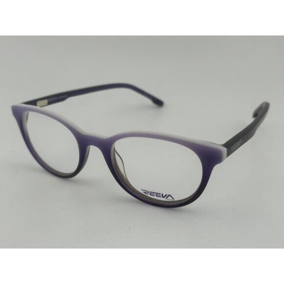 REEVA Eyewear - SABAL C.4 49-20-140 Purple / White Glasses Frames - Picture 1 of 6